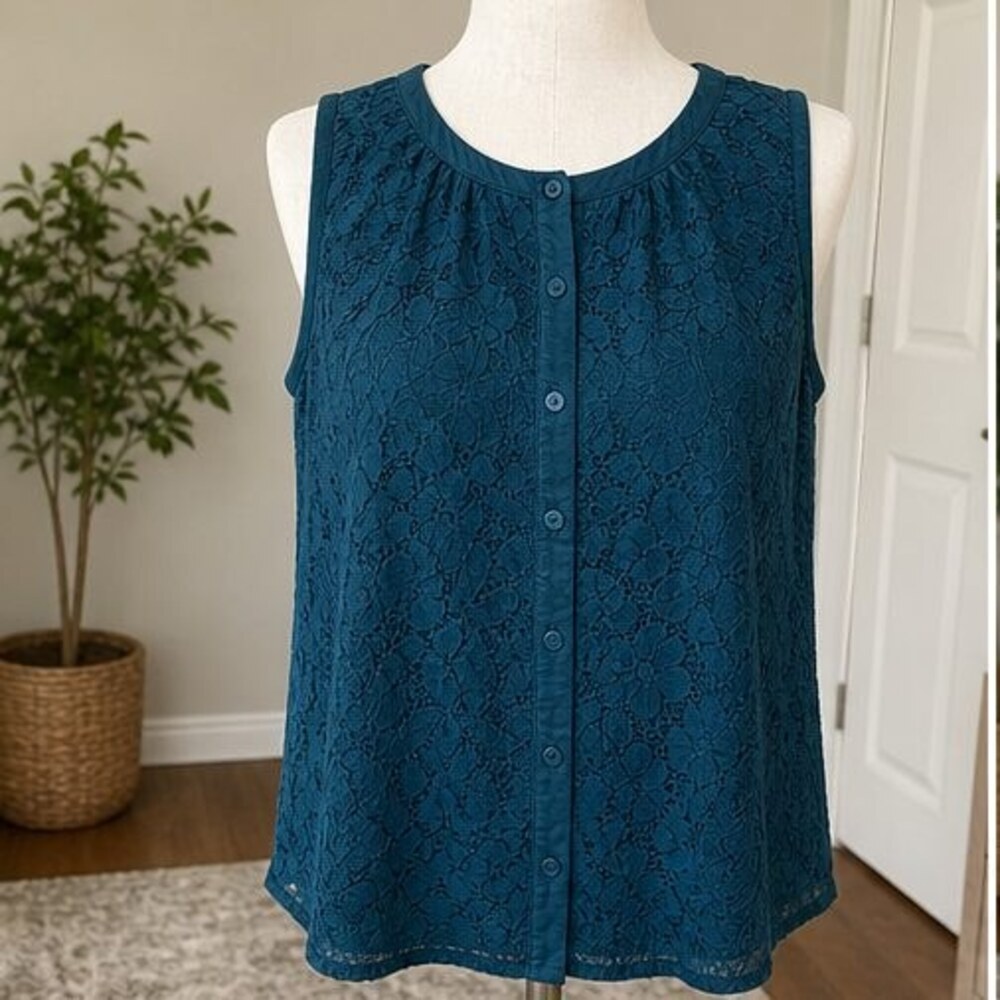 Teal Puff Sleeve Top